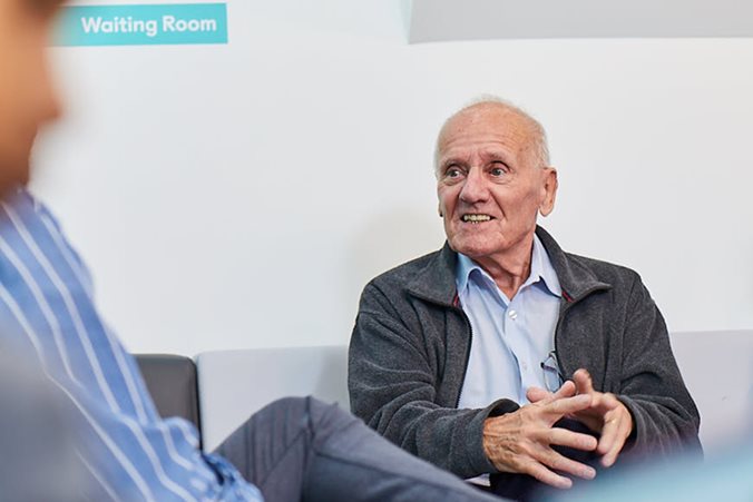 Dentures.jpg Patient sat in waiting room